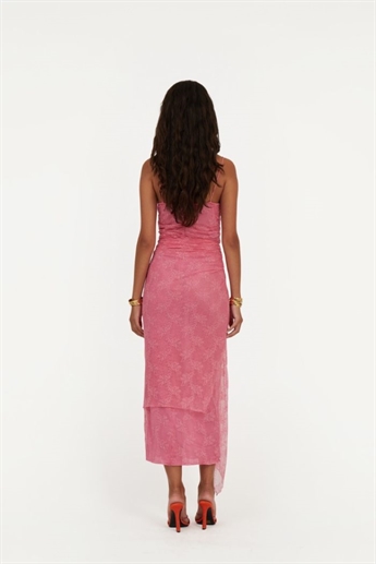Rotate, Lace Midi Dress, Chateau Rose